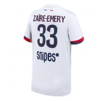 Paris Saint-Germain Warren Zaire-Emery #33 Vonkajší futbalový dres 2025-26 Krátky Rukáv